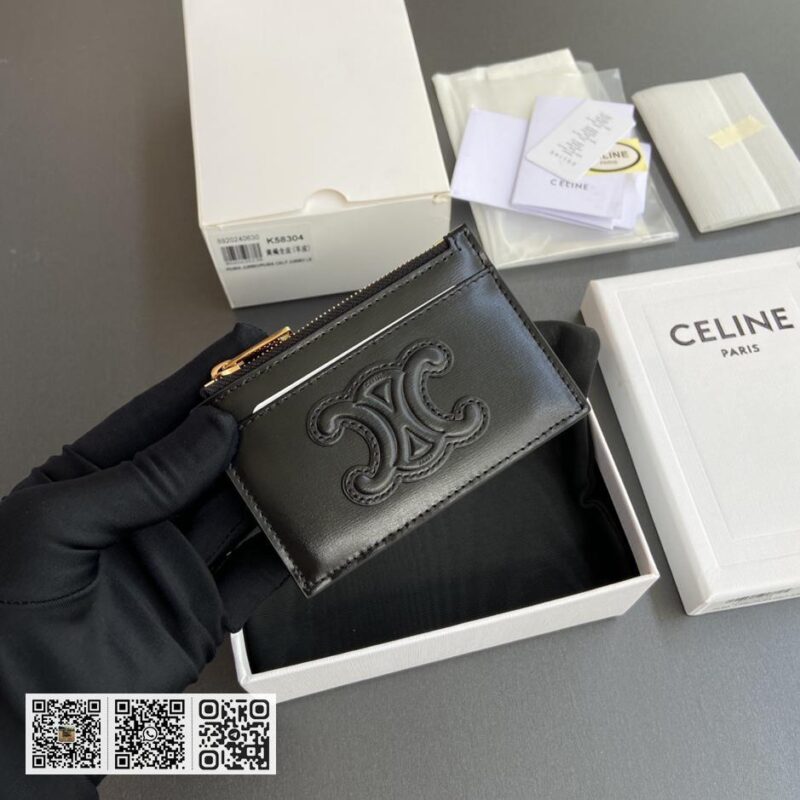 Celine TRIOMPHE牛皮卡包 - Image 5