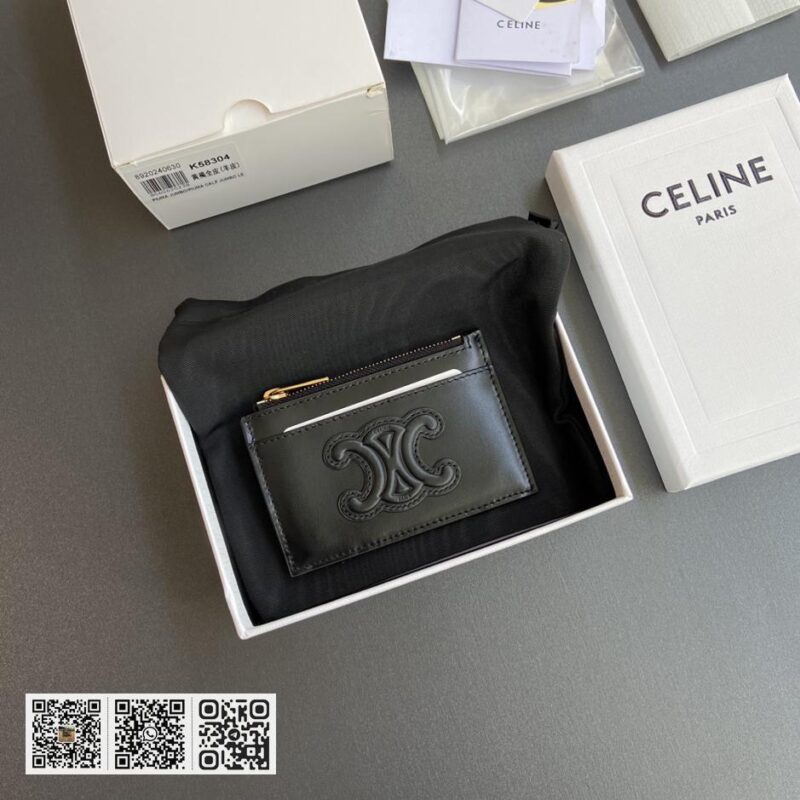 Celine TRIOMPHE牛皮卡包 - Image 9