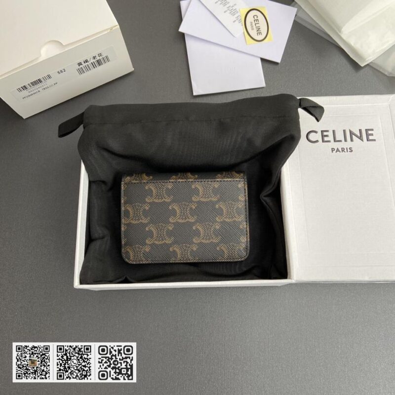 Celine TRIOMPHE翻盖卡包 - Image 2