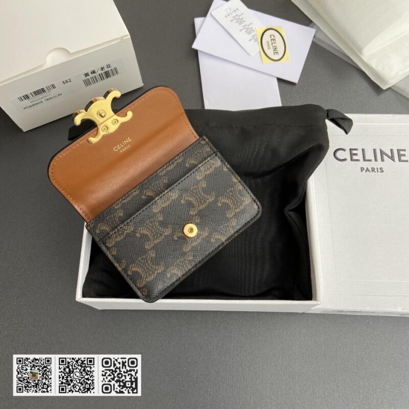 Celine TRIOMPHE翻盖卡包 - Image 7