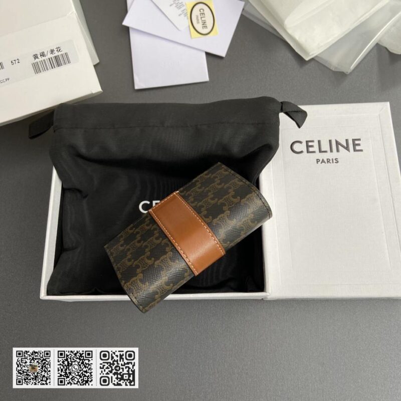 Celine TRIOMPHE短版三折钱包 - Image 4