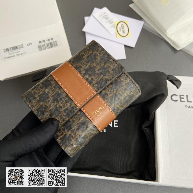 Celine TRIOMPHE短版三折钱包 - Image 5