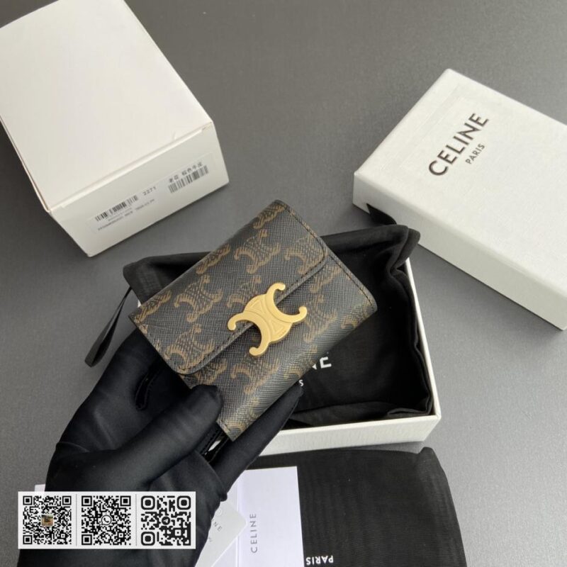 Celine TRIOMPHE短版钱包 - Image 5