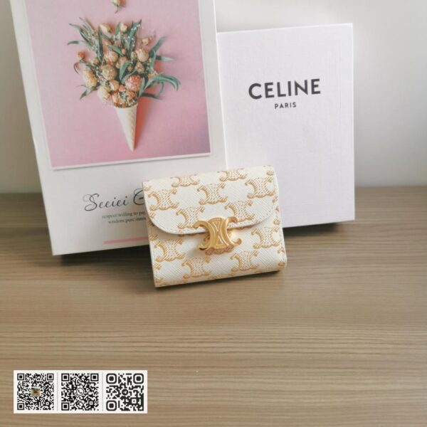 Celine 小号人造皮革钱包