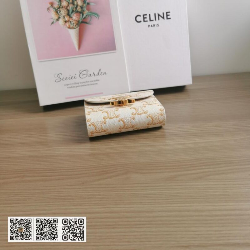 Celine 小号人造皮革钱包 - Image 4