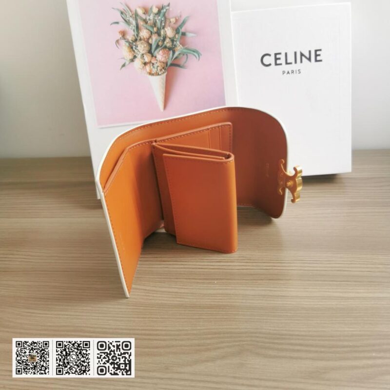 Celine 小号人造皮革钱包 - Image 5