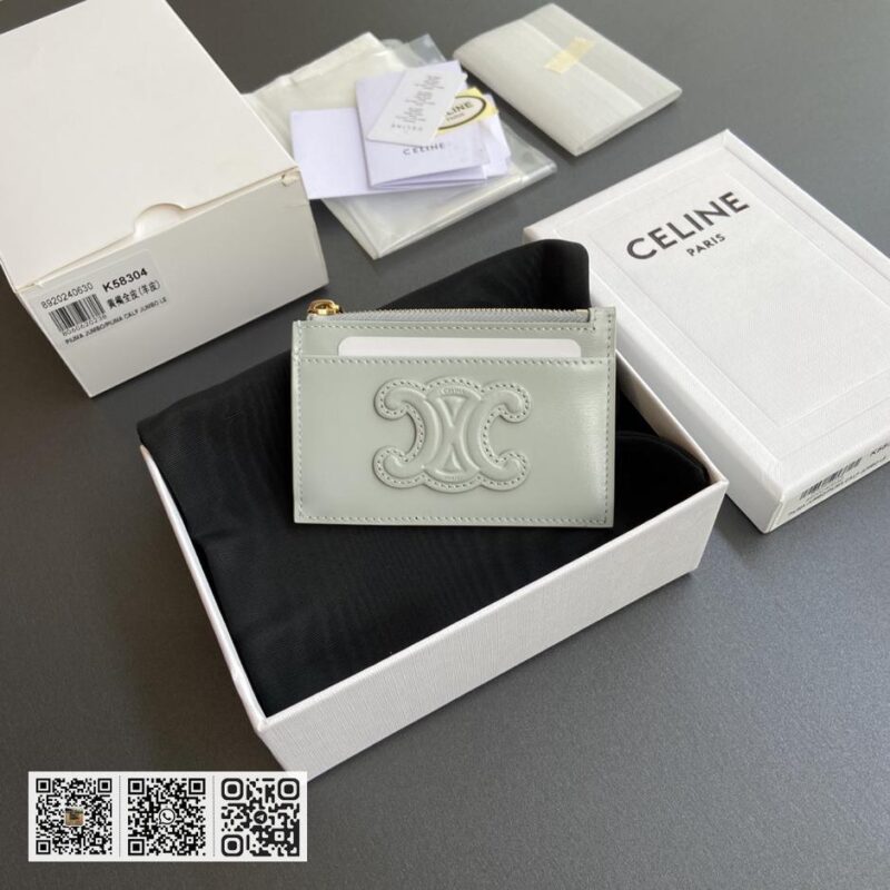 Celine TRIOMPHE牛皮卡包