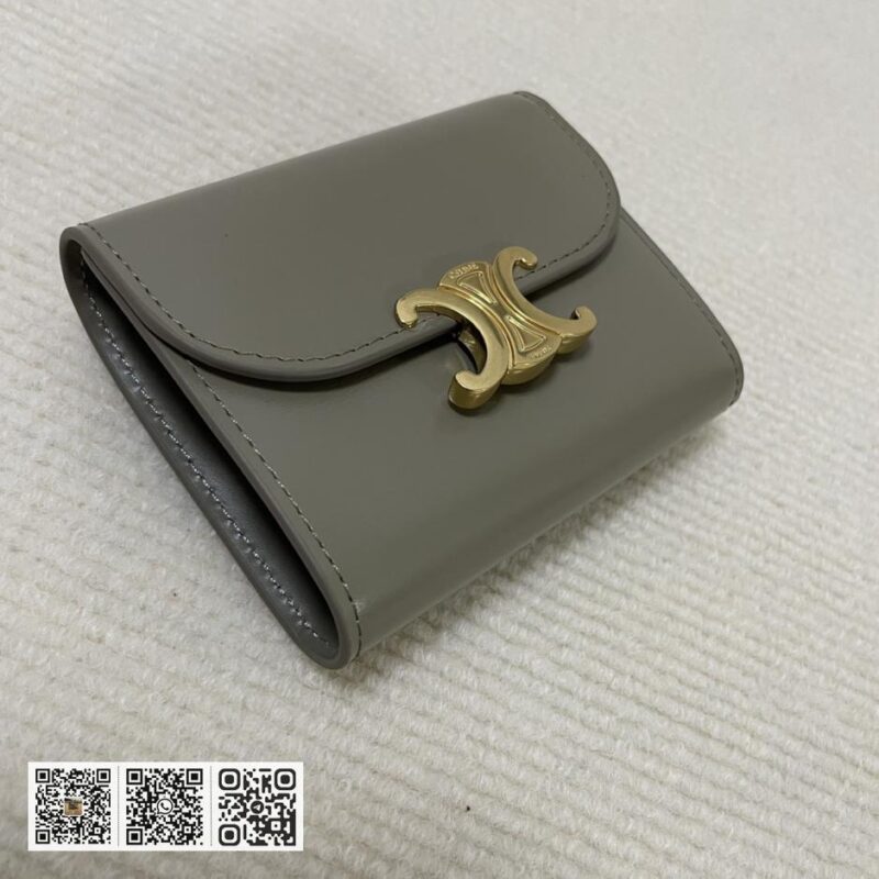 Celine 小号羊皮革翻盖皮夹 - Image 3