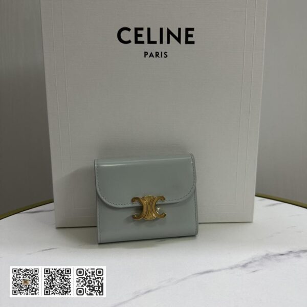 Celine 小号羊皮革翻盖皮夹