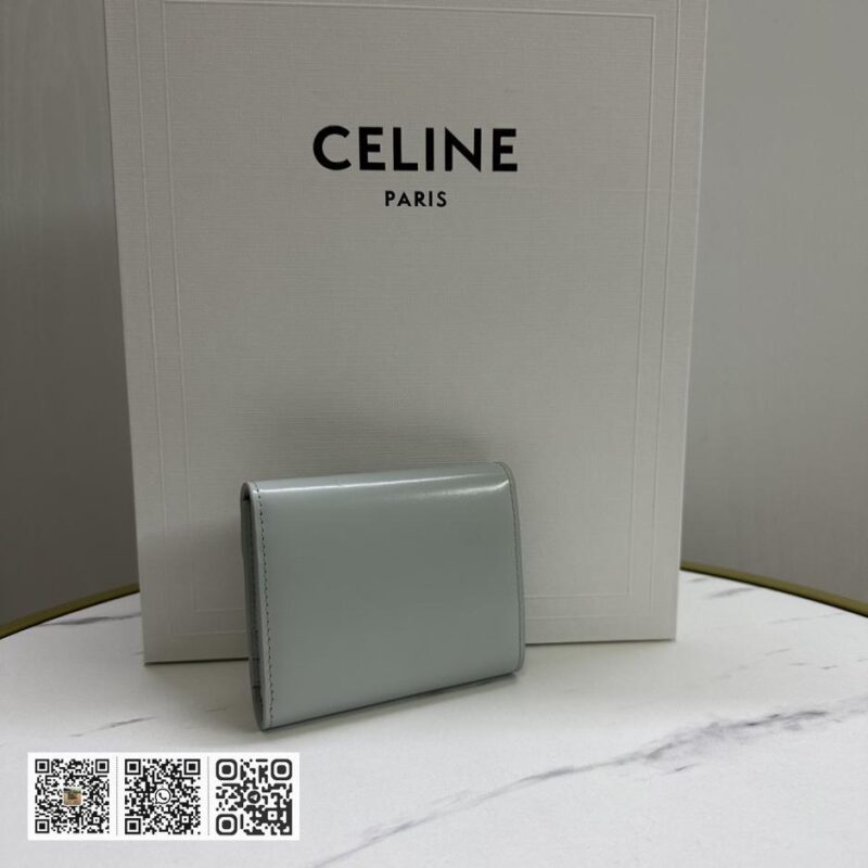 Celine 小号羊皮革翻盖皮夹 - Image 3