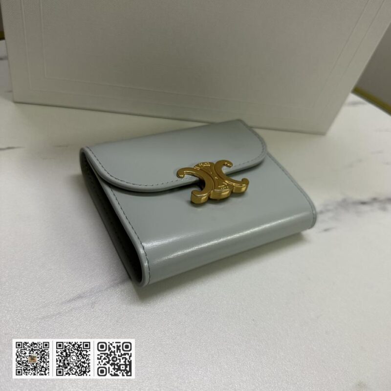 Celine 小号羊皮革翻盖皮夹 - Image 4