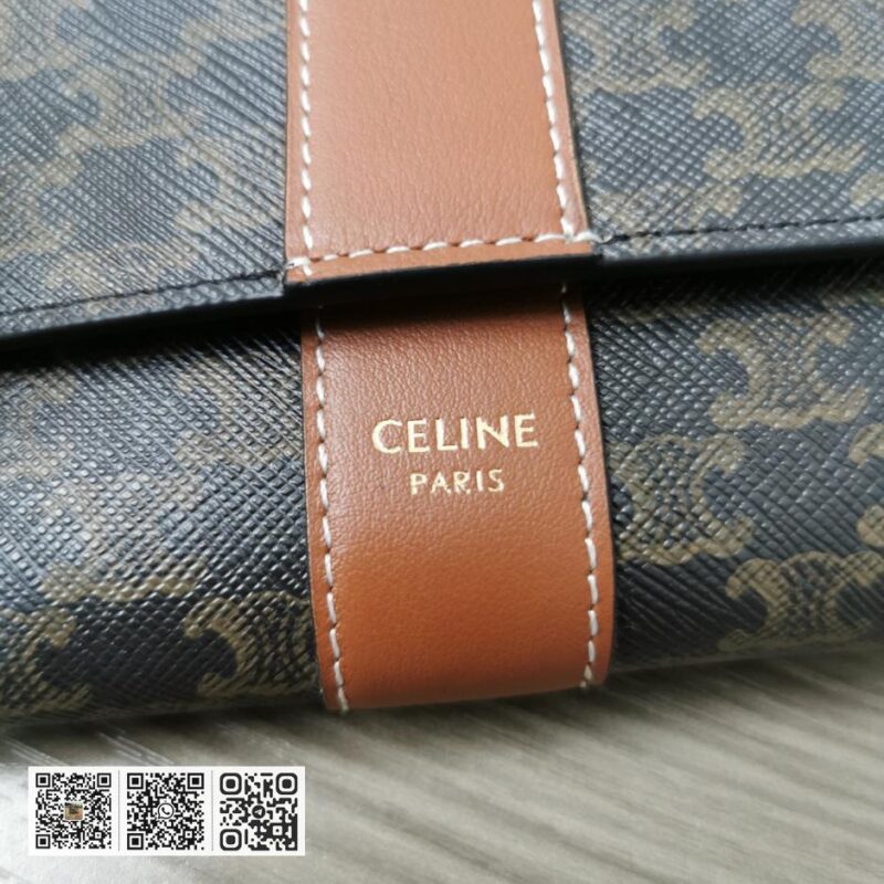 Celine 小号羊皮革三折皮夹 - Image 5