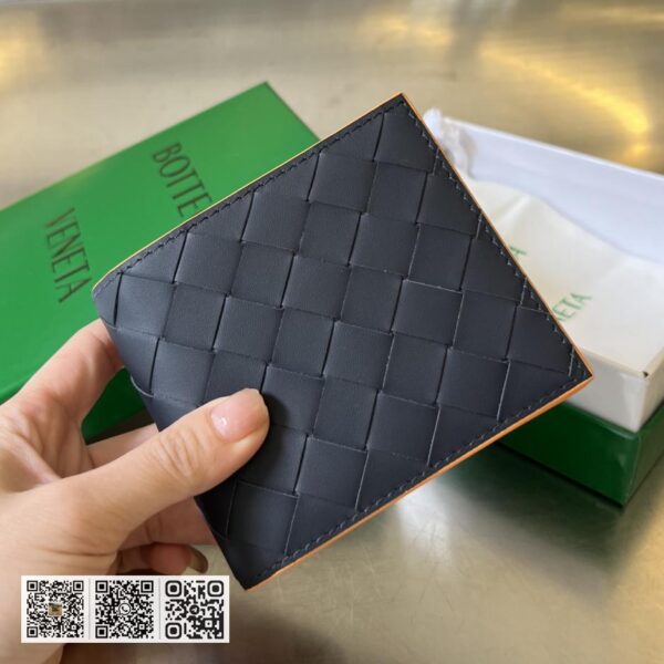 顶级版BV 拼色编织短夹