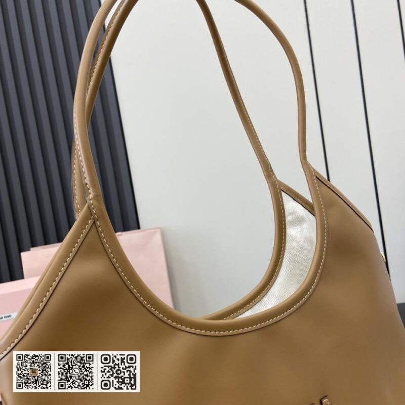 《配全套原厂包装》Miu Miu 女士IVY牛皮托特单肩包 - Image 7