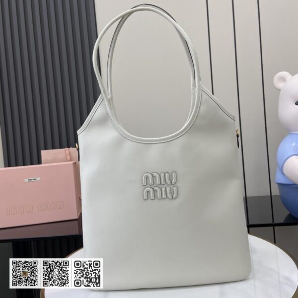 《配全套原厂包装》Miu Miu 女士IVY牛皮托特单肩包