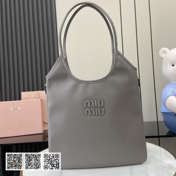 《配全套原厂包装》Miu Miu女士IVY牛皮托特单肩包