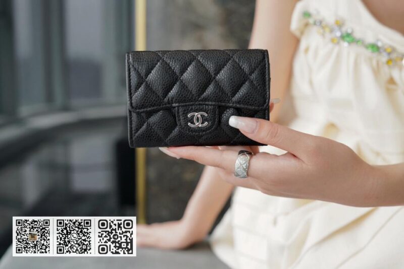 正品皮 Chanel ClasicFlap 经典卡包 - Image 8