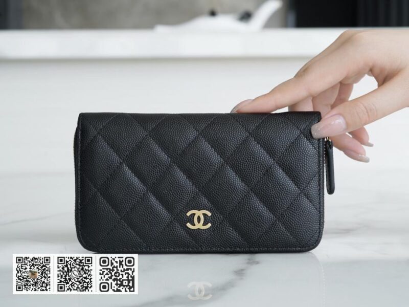 正品皮 Chanel Classic Flap拉�中长夹 - Image 2