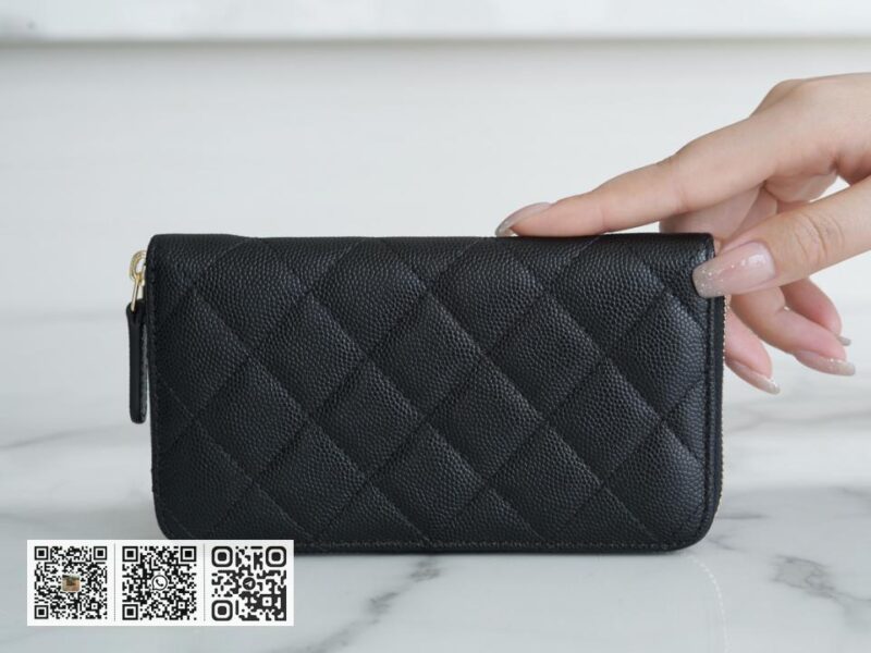 正品皮 Chanel Classic Flap拉�中长夹 - Image 5