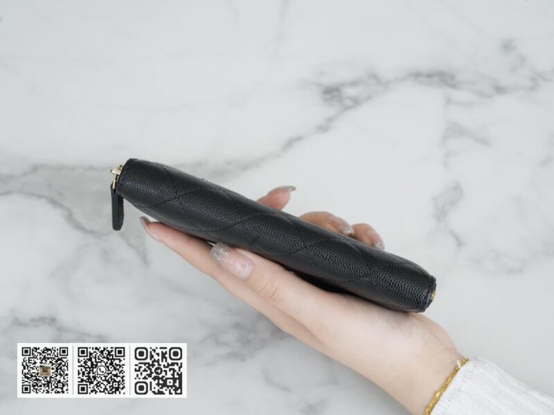 正品皮 Chanel Classic Flap拉�中长夹 - Image 9