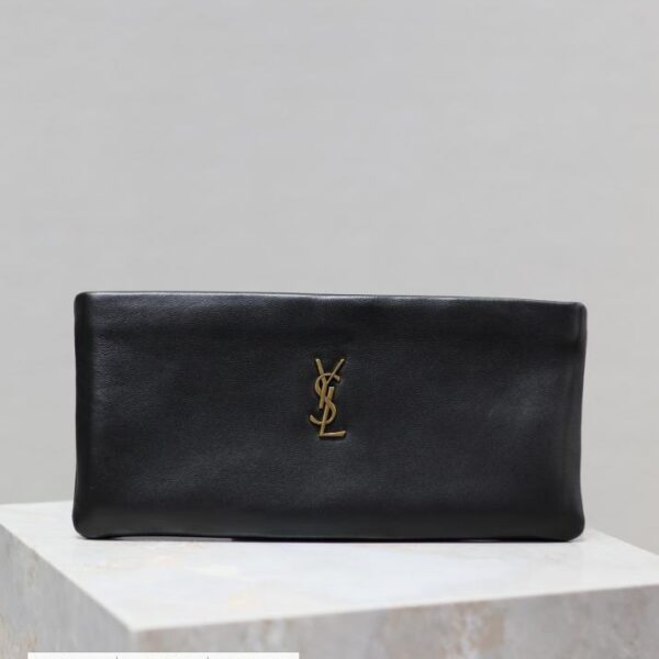 SAINT LAURENT CALYPSO 手拿包 黑色