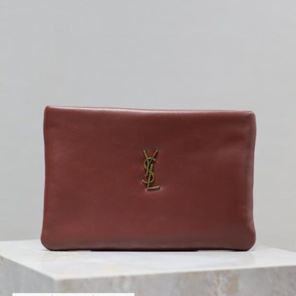 SAINT LAURENT 枣红 CALYPSO 手拿包