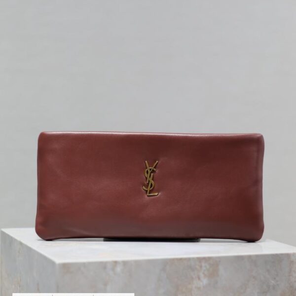 SAINT LAURENT 枣红 CALYPSO 手拿包