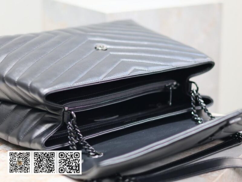 SAINT LAURENT 黑色 LouLou 大号 - Image 9