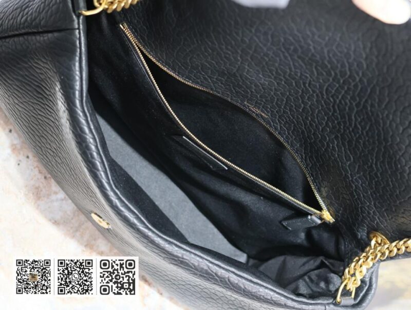 SAINT LAURENT CALYPSO 大象纹羊皮链包 - Image 9