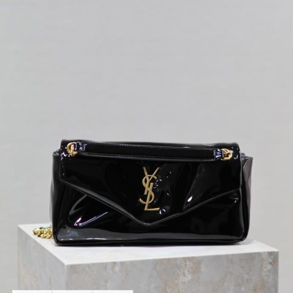 SAINT LAURENT CALYPSO 漆皮链条包