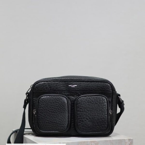 SAINT LAURENT CITY 羊皮相机包
