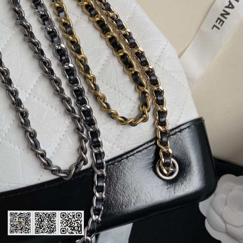 Chane CC Gabrielle 流浪背包 94485 新款限量 金银链条复古背包 - Image 7