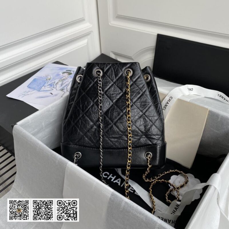 Chane CC Gabrielle 流浪背包 94485 新款限量 金银链条复古背包 - Image 2