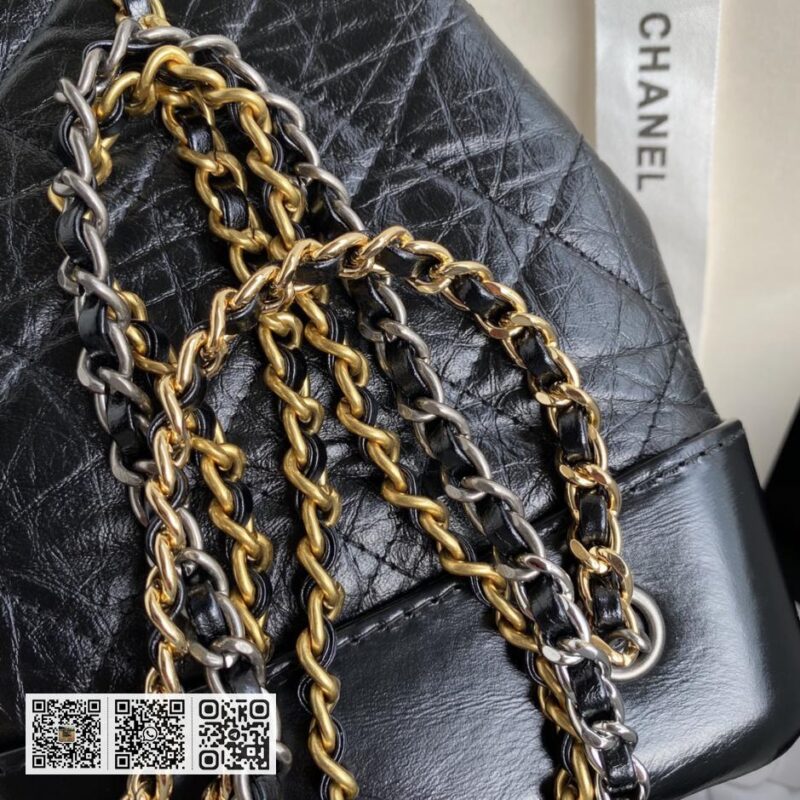 Chane CC Gabrielle 流浪背包 94485 新款限量 金银链条复古背包 - Image 7