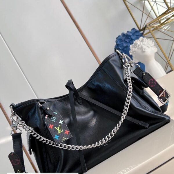 路易威登 顶级原单 M24861黑三彩 CarryAll Dark 小号手袋(DA90)