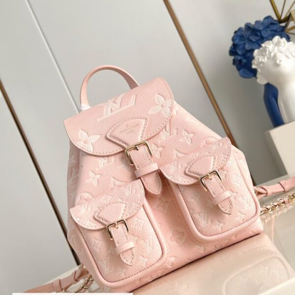 路易威登 顶级原单 M47072奶昔粉 M12987 Backup 双肩包(4950)