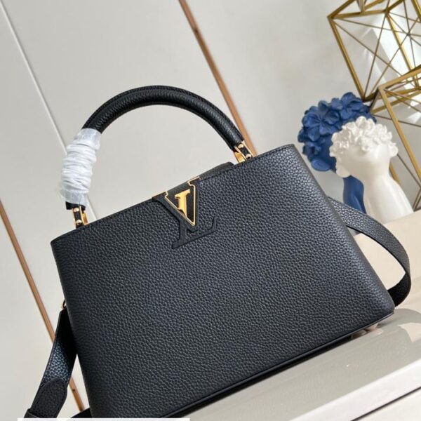 路易威登 顶级原单 M48865黑色 中 M24727 Capucines 中号手袋(E925)