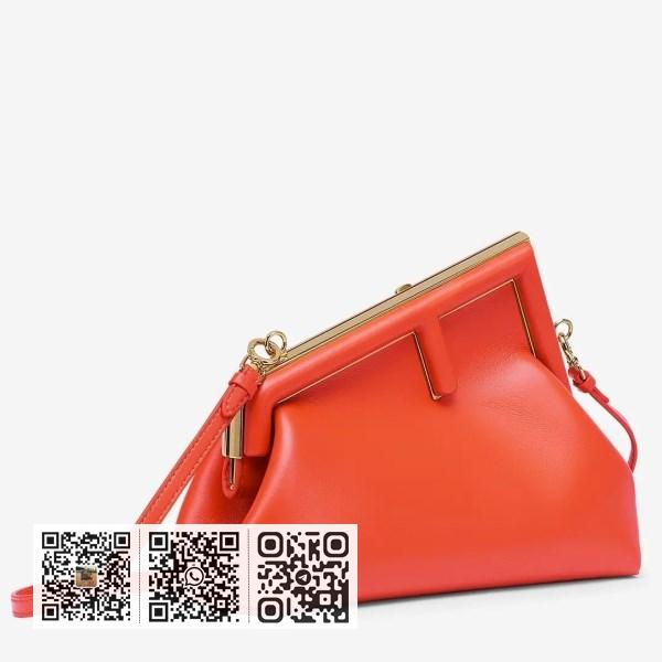 Fendi First 小号 Piment Nappa 皮革包