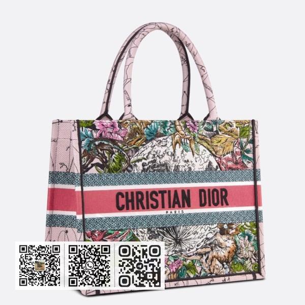 Dior 多色 Dior 星座刺绣小号书本托特包