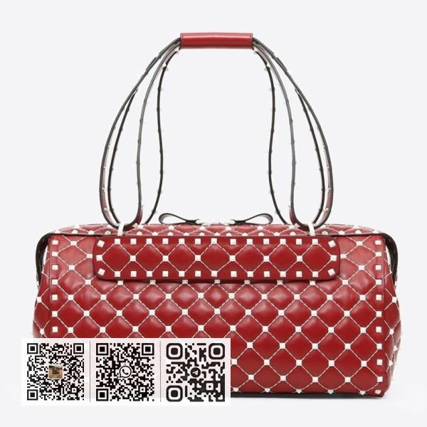 Valentino Garavani 红色 Free Rockstud Spike 行李袋