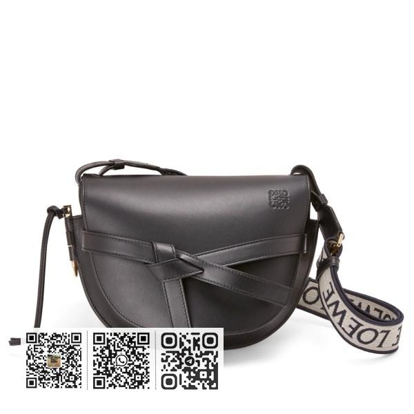 Loewe 小号 Gate 黑色小牛皮提花包