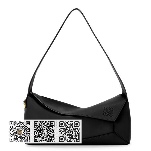 Loewe Puzzle Hobo 黑色纳帕小牛皮包