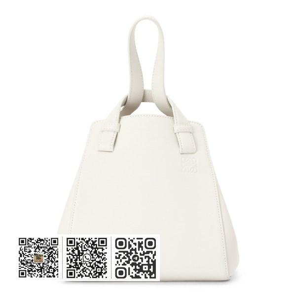 Loewe Hammock Nugock 白色小牛皮包