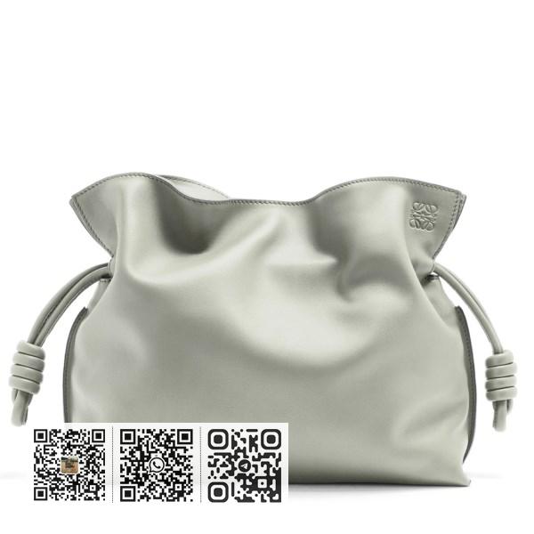 Loewe 灰灰色 Nappa 皮革弗拉门戈手拿包