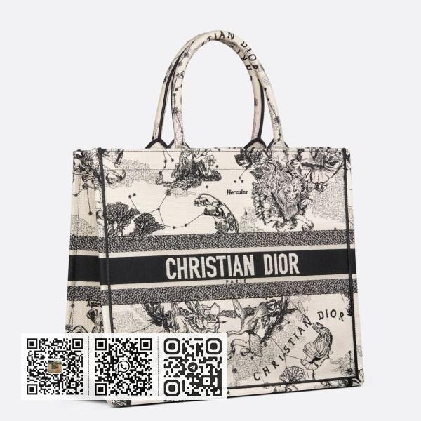 Dior 大白色 Jouy 十二生肖刺绣 Toile Book 托特包