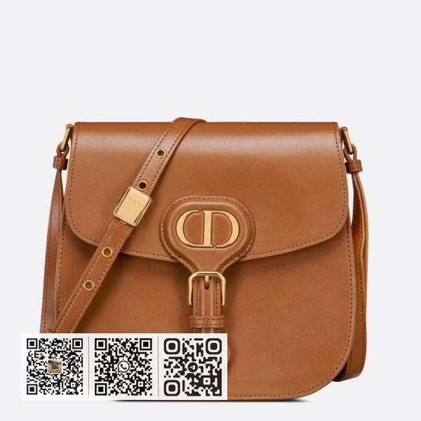 Dior Bobby Frame 棕色小牛皮包