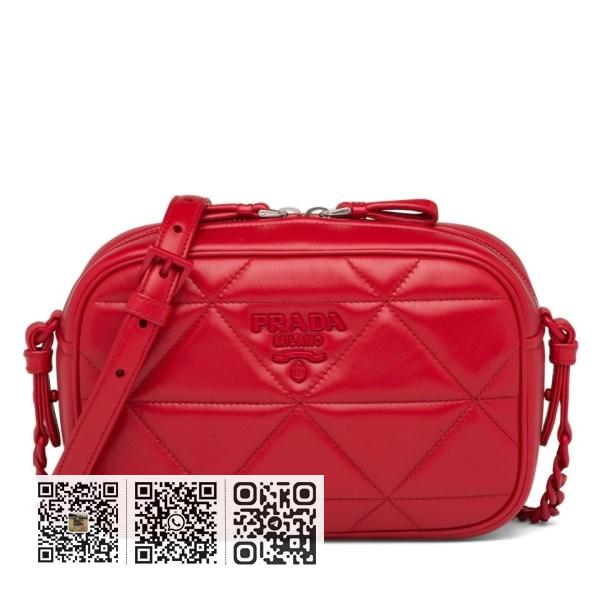 Prada Spectrum 红色纳帕皮革相机包