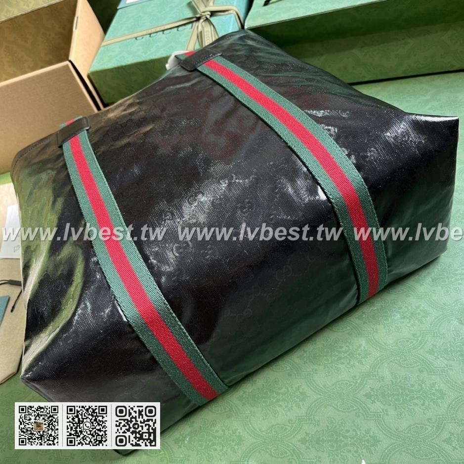 《搭配全套原厂绿色礼品袋》Gucci水晶帆布中型托特包Gucci水晶帆布 - Image 3