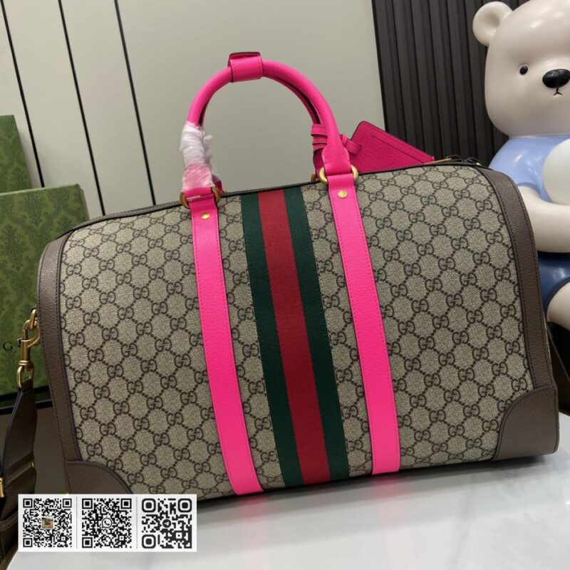 《配全套原厂绿色礼品袋》新品 Gucci Savoy系列中型旅行包 - Image 2