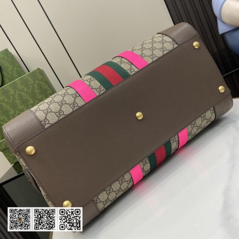 《配全套原厂绿色礼品袋》新品 Gucci Savoy系列中型旅行包 - Image 4
